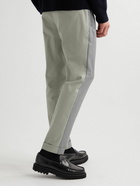 Etro - Straight-Leg Grain de Poudre Wool and Cotton-Blend Twill Trousers - Gray