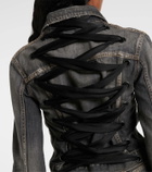 Balenciaga Lace-up denim jacket