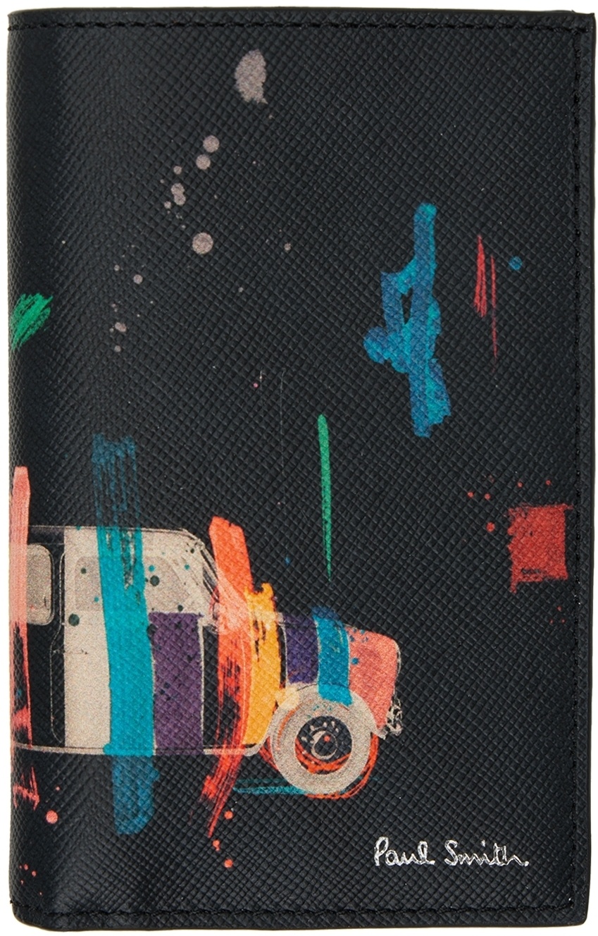 Photo: Paul Smith Black Artist Stripe Bifold Card Holder