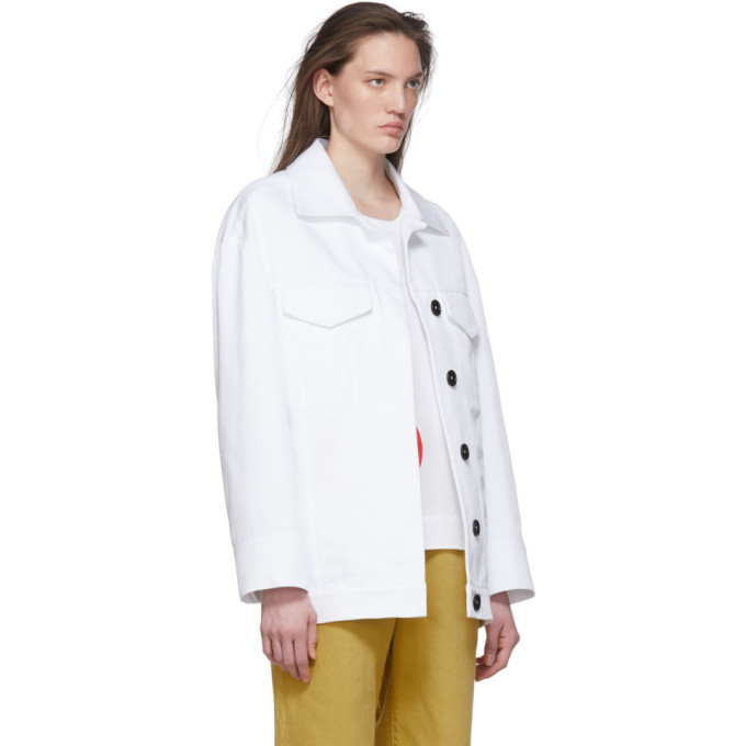 Marni White Two Pocket Jacket Marni