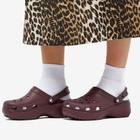 Crocs Women's Classic Platform Clog in Dark Cherry