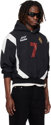 Rhude Black Lago Soccer Hoodie