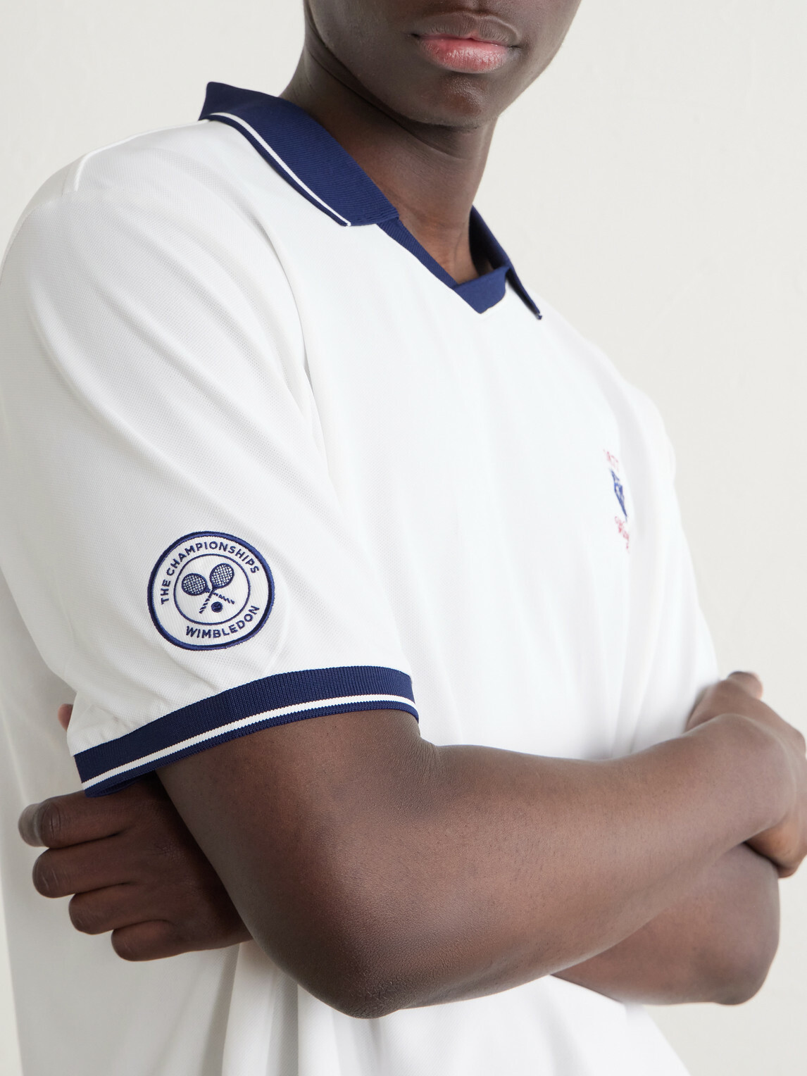 Polo Ralph Lauren - Wimbledon Logo-Embroidered Piqué Polo Shirt - White