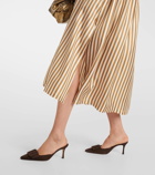 Max Mara Faesite striped silk twill maxi dress