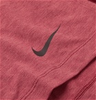 Nike Training - Transcend Slim-Fit Mélange Dri-FIT Yoga T-Shirt - Red
