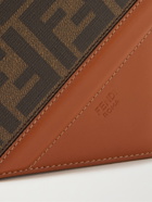 FENDI - Leather-Trimmed Monogrammed Canvas Billfold Wallet