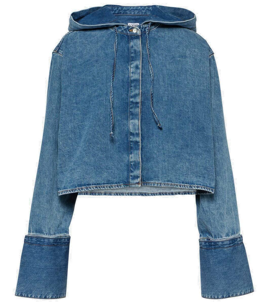 Loewe Anagram cropped denim jacket Loewe