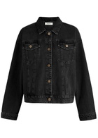Skall Studio Inger Panelled Denim Jacket Black