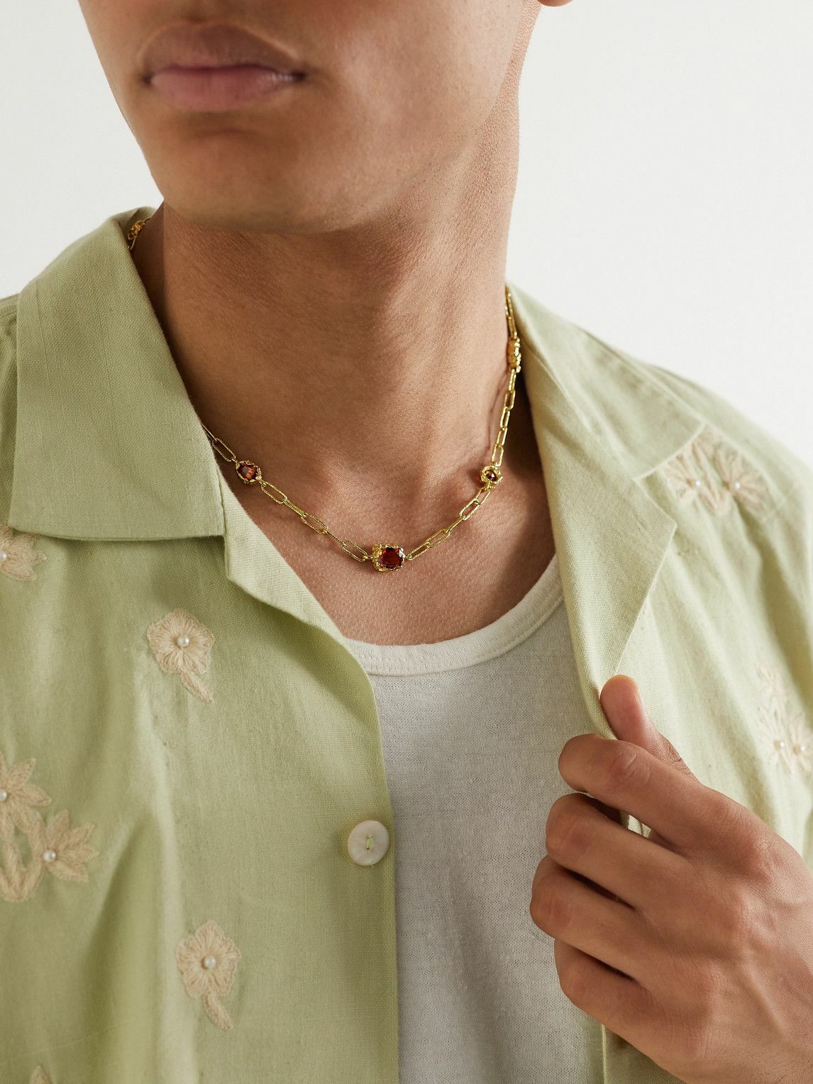 HEALERS FINE JEWELRY - Recycled Gold Citrine Pendant Necklace