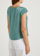 Herno Crepe de Chine top Blue