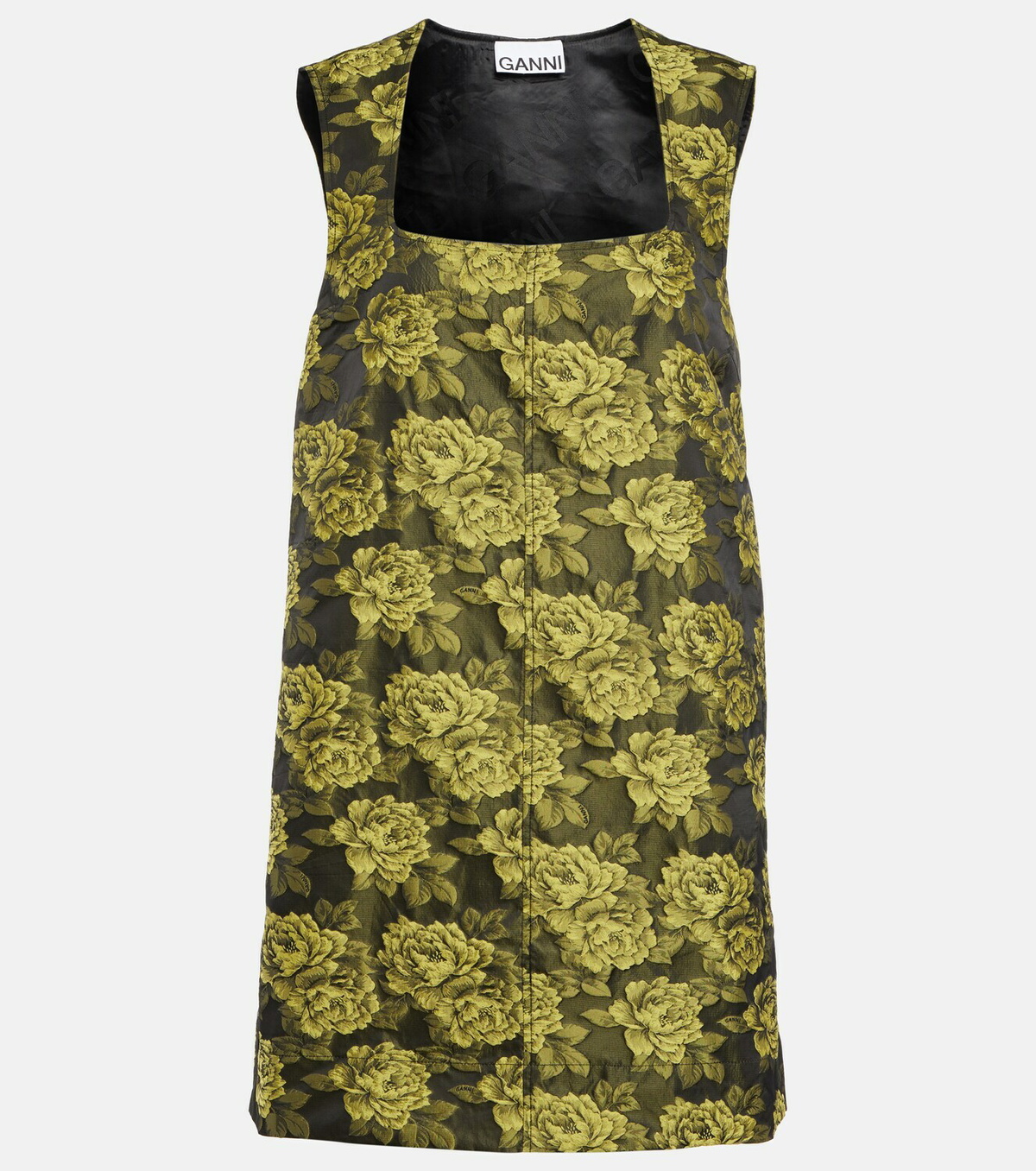 Ganni - Floral jacquard minidress GANNI