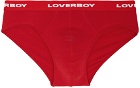 Charles Jeffrey Loverboy Two-Pack White & Red Briefs
