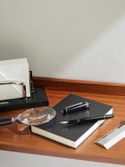 Montblanc - Meisterstück Resin and Platinum-Pleated Pen and Leather Pouch Set