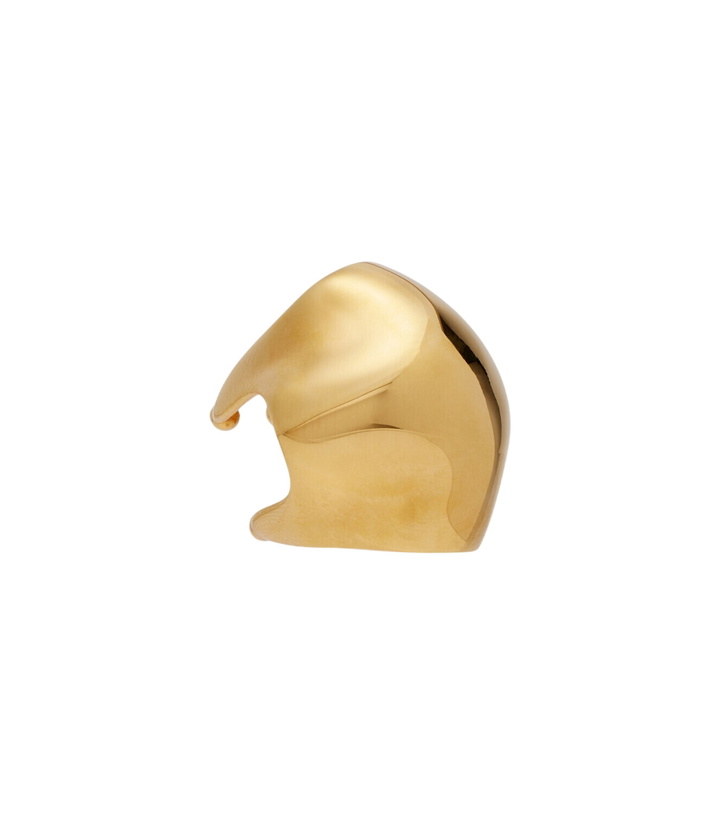 Photo: Khaite Lotus 18kt gold-plated ear cuff