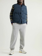 nanamica - Quilted Cotton-Blend Down Gilet - Blue