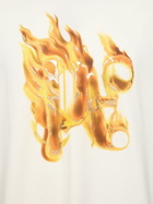 PALM ANGELS - Burning Monogram Cotton T-shirt