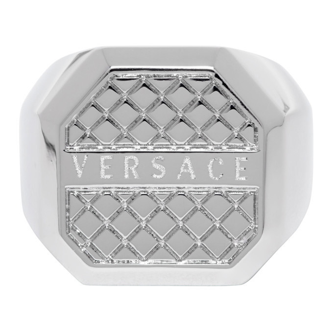 Photo: Versace Silver Octagonal Ring