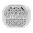 Versace Silver Octagonal Ring