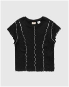 Levis Inside Out Seamed Tee Black - Womens - Shortsleeves
