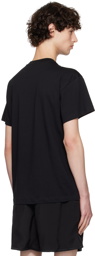 Jil Sander Three-Pack Black Logo Label T-Shirts