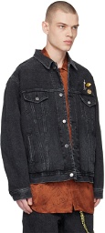 Song for the Mute Black Faded Denim Jacket