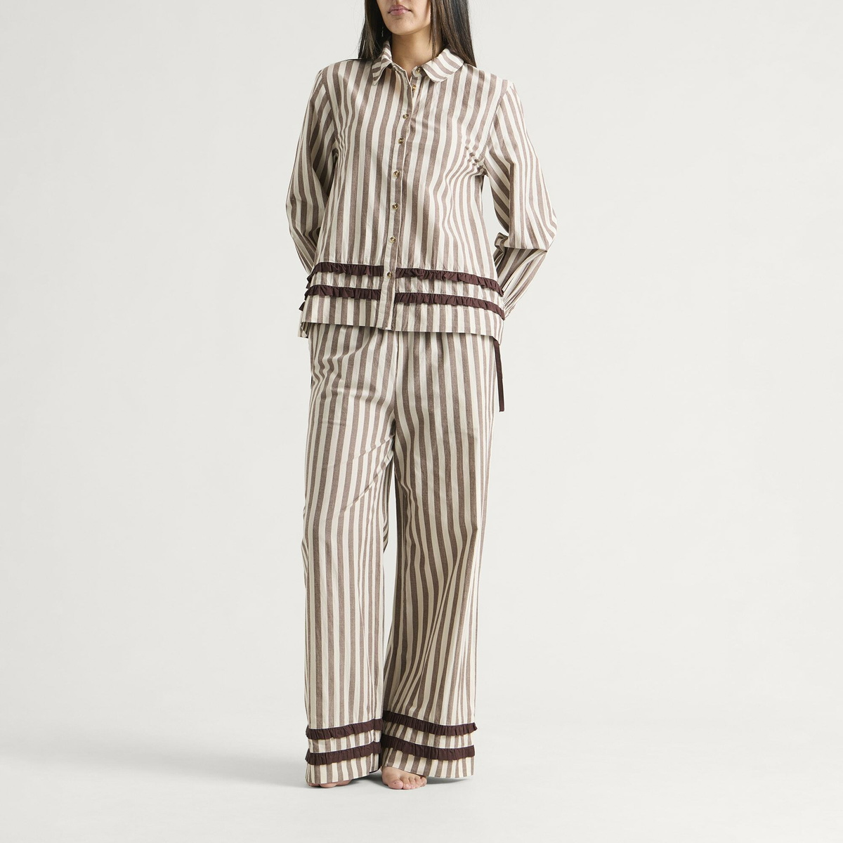 Damson Madder Women's Izzy Pyjama Set in Stripe