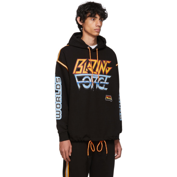 McQ Alexander McQueen Black Blazing Force Hoodie McQ