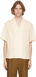 Deveaux New York Off-White Resort Short Sleeve Shirt