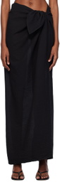 ÉTERNE Black Esme Maxi Cover Up