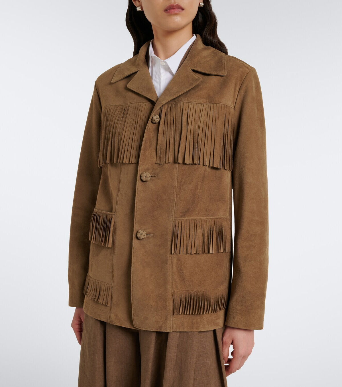 Ralph Lauren Collection Perce fringed suede jacket