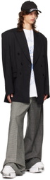 VETEMENTS Gray Split Deconstructed Tailored Trousers