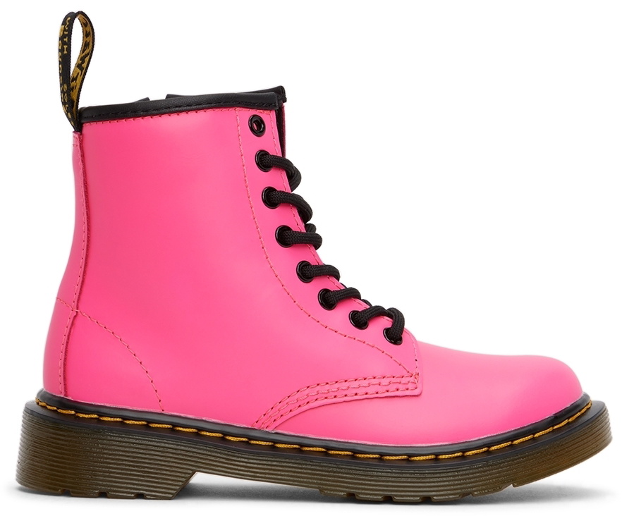 Kids pink hot sale doc martens