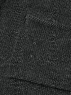 Inis Meáin - New Pub Jacket Wool and Linen-Blend Cardigan - Gray