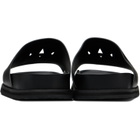 AMIRI Black MA Leather Pool Slides