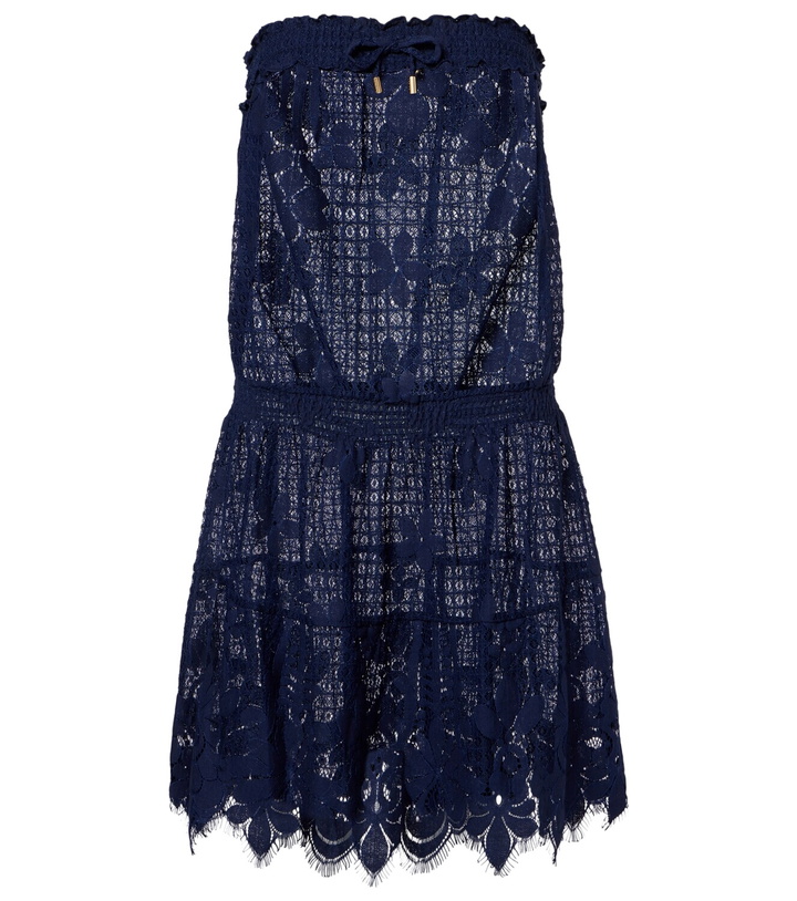 Photo: Melissa Odabash Isla HS cotton-blend lace romper