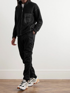 And Wander - Shell-Trimmed Fleece Jacket - Black