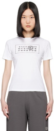 MM6 Maison Margiela White Numeric T-Shirt