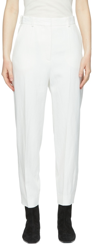 Photo: Totême Off-White Viscose Trousers