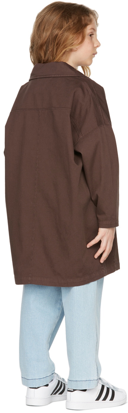 Repose AMS Kids Brown Organic Cotton Overcoat