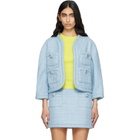 Marc Jacobs Blue 'Pop J Marc' Tweed Jacket
