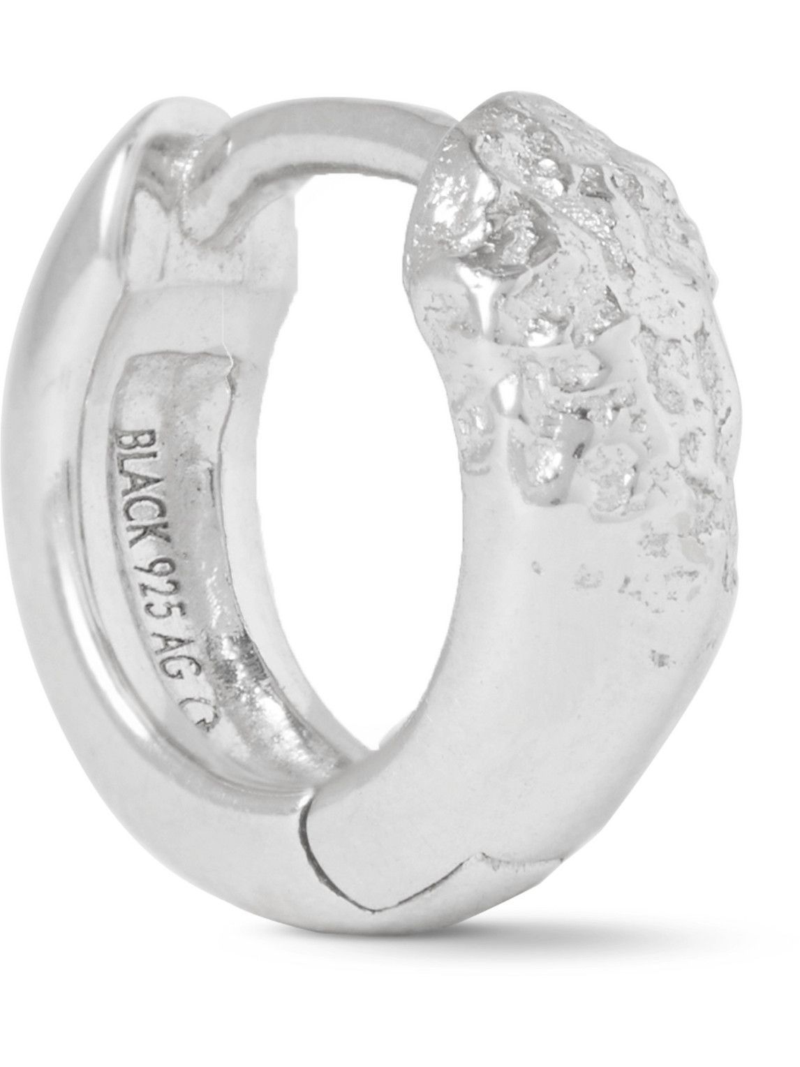 Maria Black - Axton 7mm Rhodium-Plated Single Hoop Earring