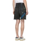 Amiri Black Trasher Graffiti Shorts