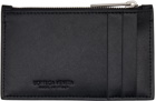 Bottega Veneta Black Zipped Card Case