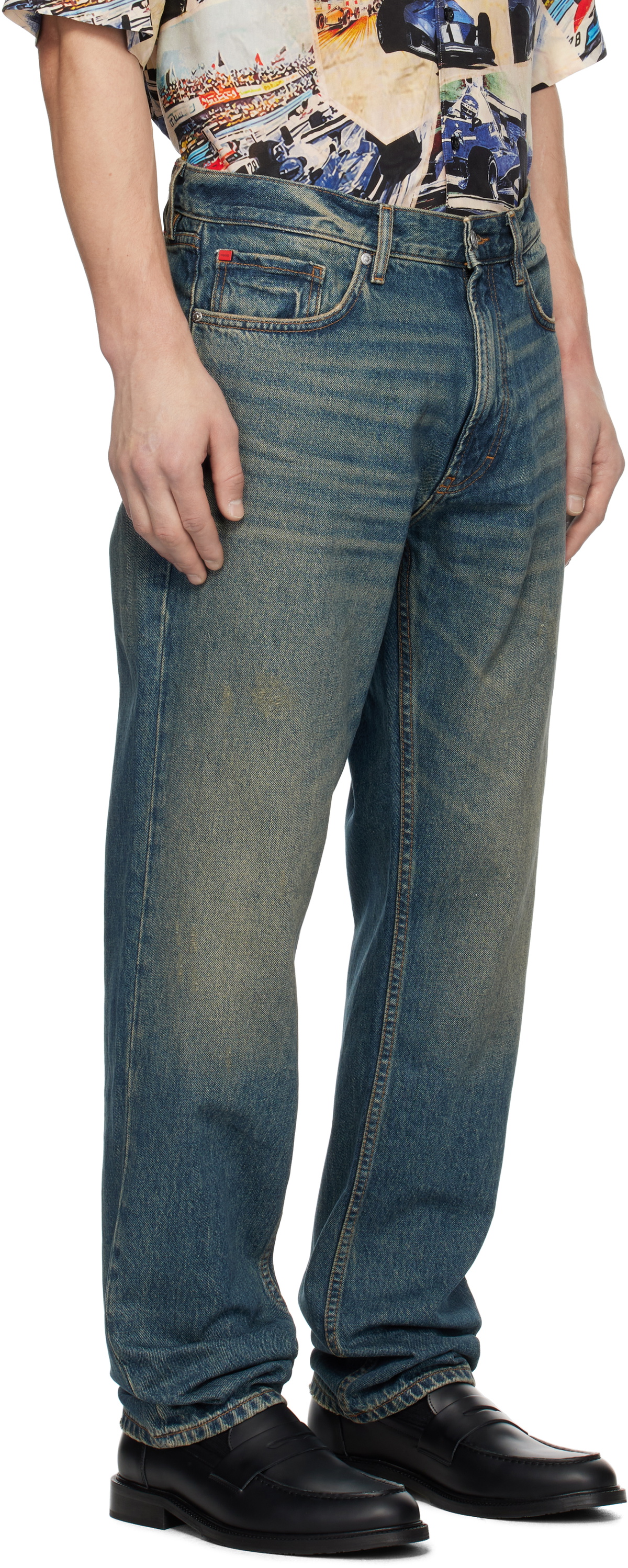 Hugo Blue Straight-Leg Jeans