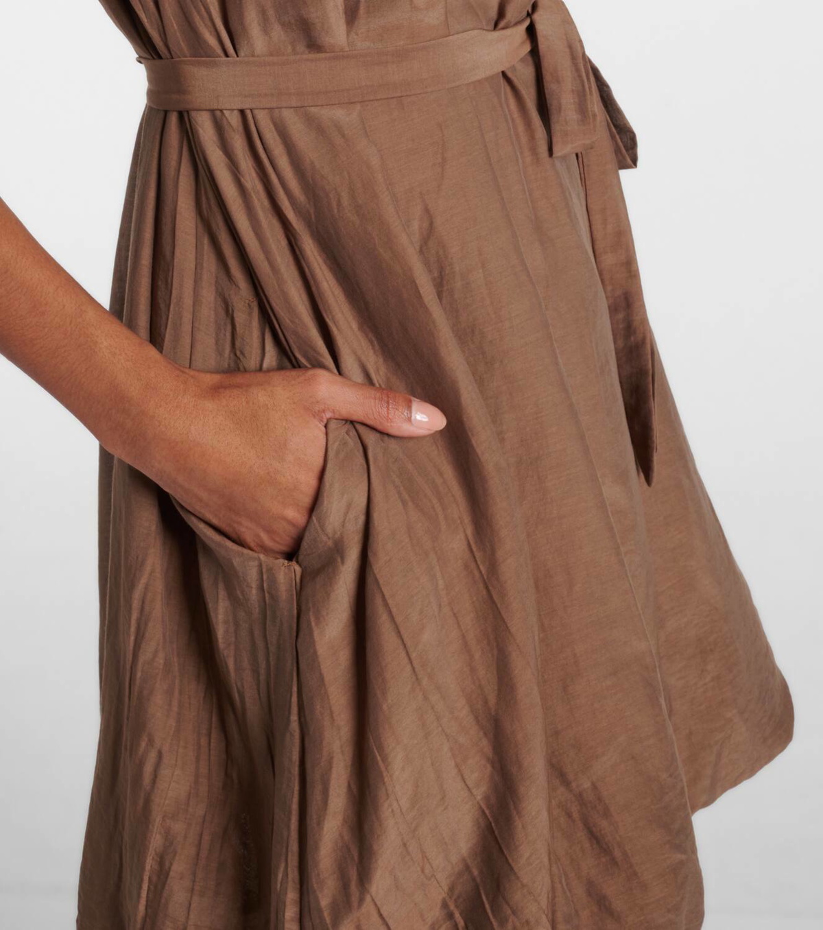 Velvet Margot cotton and silk voile minidress