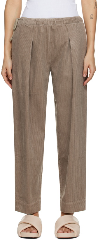 Photo: Deiji Studios Taupe 'The Drawcord' Lounge Pants