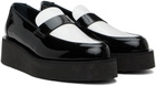 Ernest W. Baker Black & White Creeper Loafers