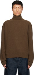 LEMAIRE Brown Relaxed Turtleneck