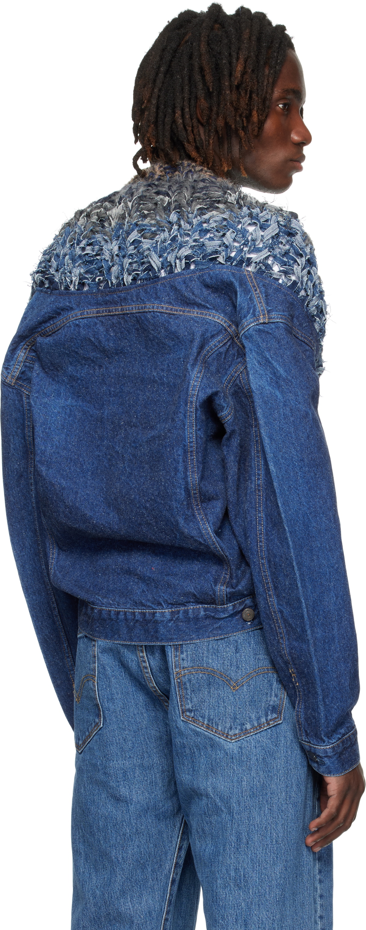 Bless Navy Nº65 Jeanscirclejacket Denim Jacket