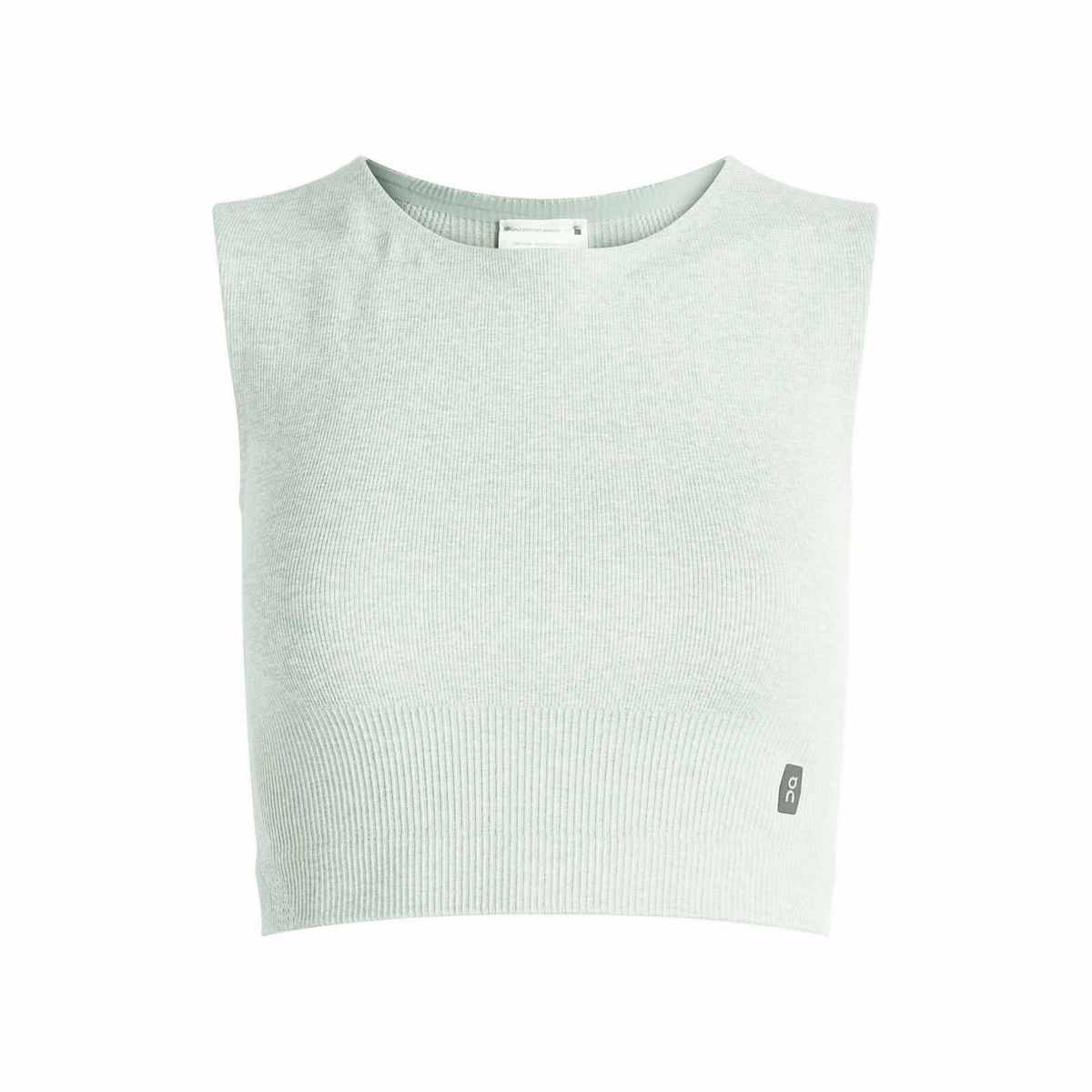 ON Women's Studio Knit Crop Top in Mineral Heather